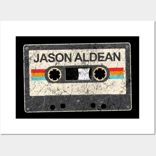 kurniamarga vintage cassette tape jason Aldean Posters and Art